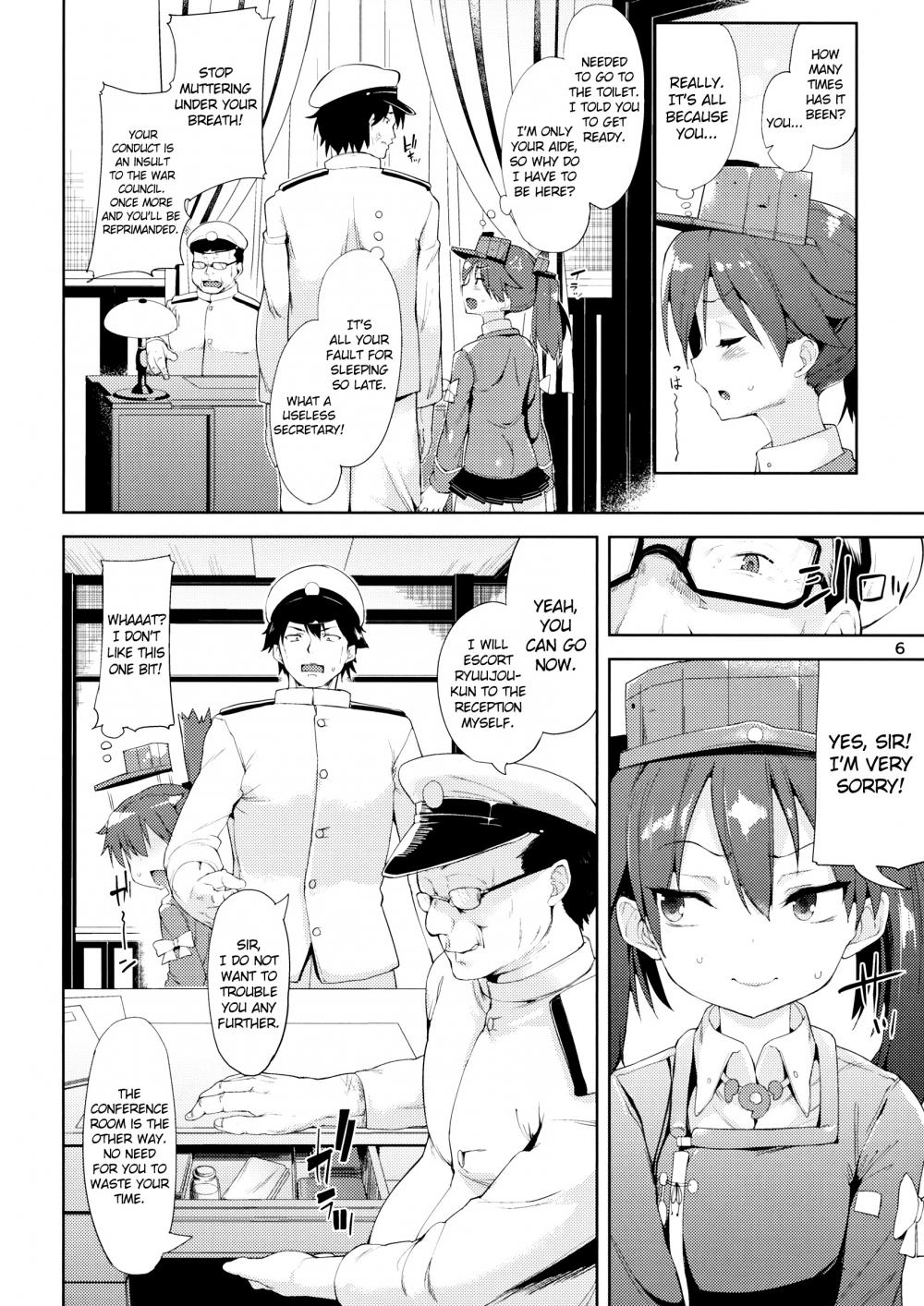 Hentai Manga Comic-Ryuujou-chan and Perverted Admiral in Love-Chapter 1-5